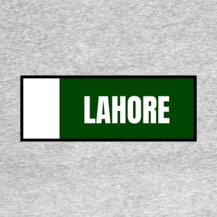 Lahore City in Pakistan Flag Colors T-Shirt